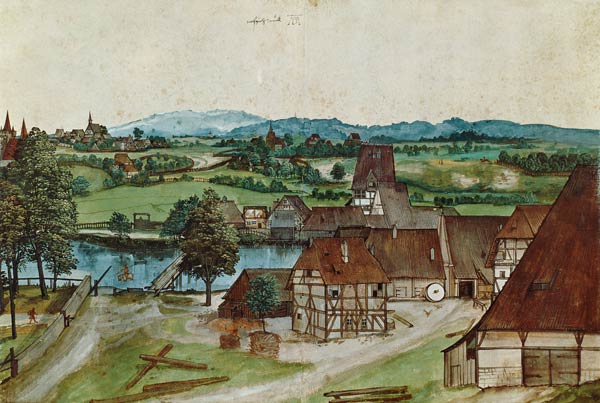 Le moulin de fil à Albrecht Dürer