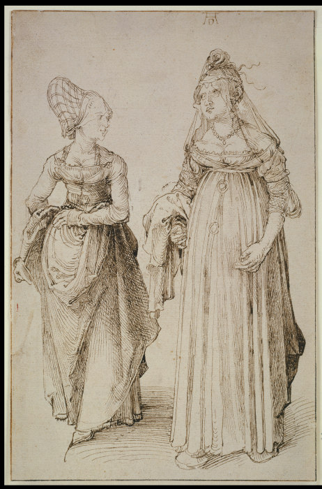 A Lady from Nuremberg and a Lady from Venice à Albrecht Dürer
