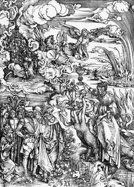 Babylonian Whore & Beast / Dürer / 1498 à Albrecht Dürer