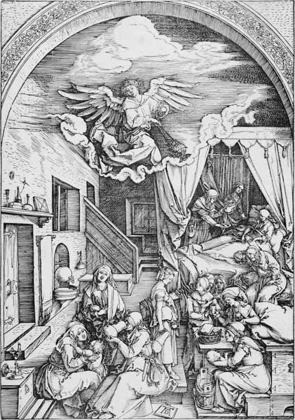 A.Dürer, Birth of Mary à Albrecht Dürer