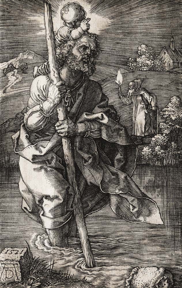 Der heilige Christophorus à Albrecht Dürer