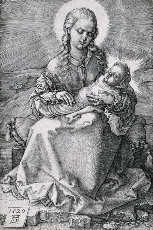 Die Jungfrau mit dem Wickelkind à Albrecht Dürer