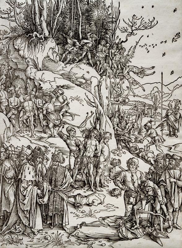 The Martyrdom of the Ten Thousand à Albrecht Dürer