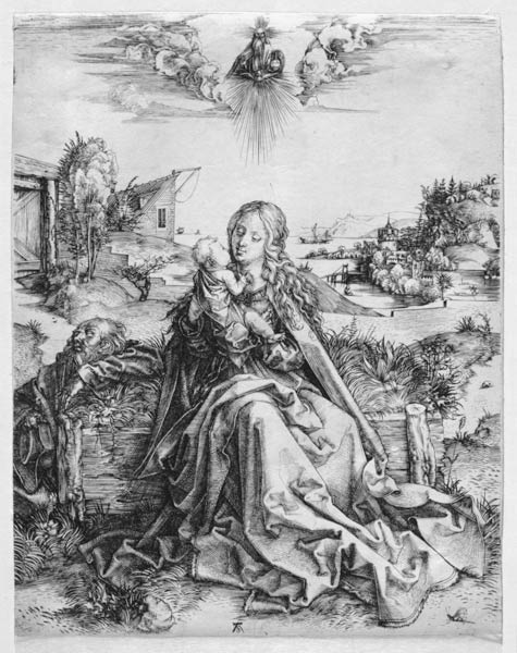 Die heilige Familie mit der Libelle à Albrecht Dürer