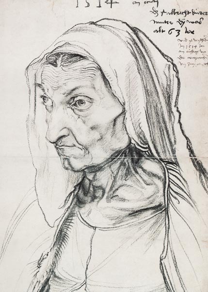 Portrait de sa mère à Albrecht Dürer