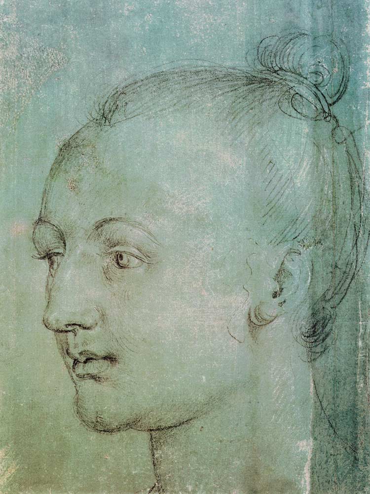Head of a Young Woman à Albrecht Dürer