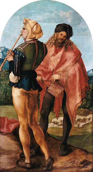 autel de Jabach : la flûte et le tambour à Albrecht Dürer