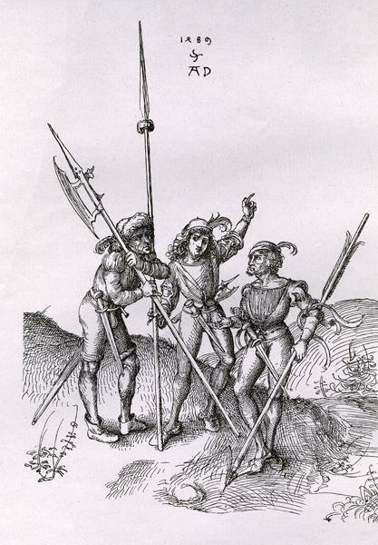 Soldiers / Dürer / 1489 à Albrecht Dürer