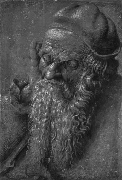 Man Aged 93 (brush & ink on paper) à Albrecht Dürer