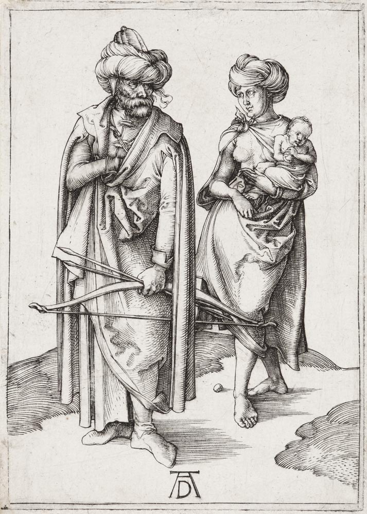 Orientale und sein Weib (Türkenfamilie) à Albrecht Dürer