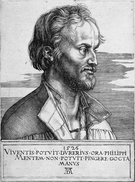 Philipp Melanchthon / Dürer / 1526 à Albrecht Dürer