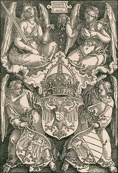 Reich Coat of Arms / Dürer / 1521 à Albrecht Dürer