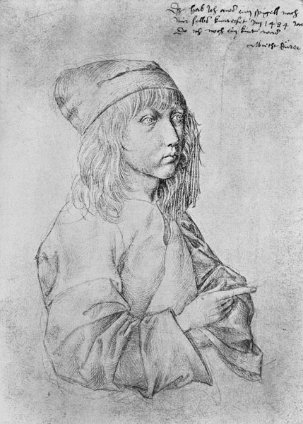 Autoportrait en garçon à Albrecht Dürer