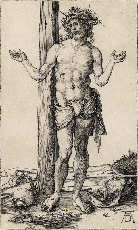 The Man of Sorrows with Arms Outstretched à Albrecht Dürer