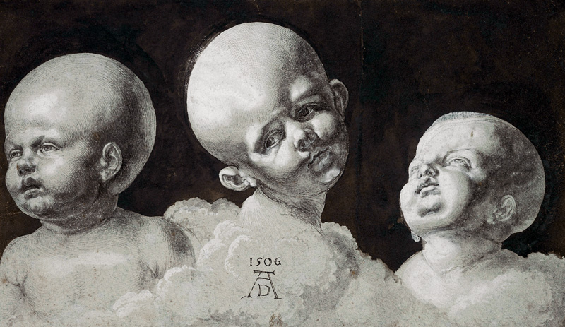 Three Heads of Children à Albrecht Dürer