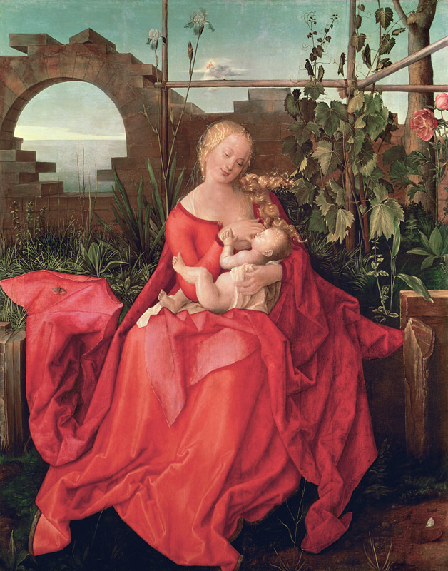 Virgin and Child ''Madonna with the Iris'' à Albrecht Dürer