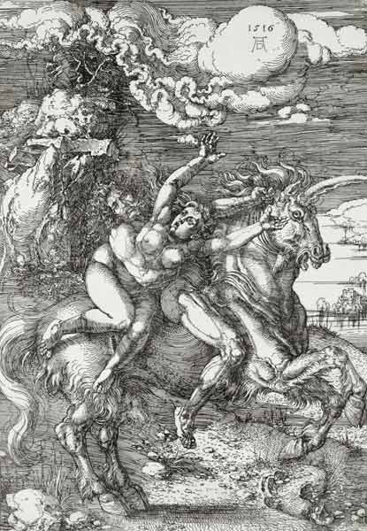 The Abduction on the Unicorn à Albrecht Dürer
