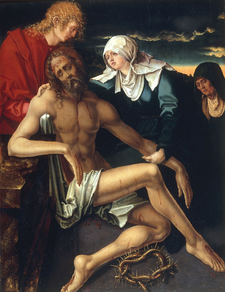 A.Dürer / Lamentation of Christ / Paint. à Albrecht Dürer