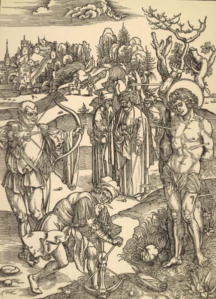 A.Dürer / Martyrdom of St. Sebastian à Albrecht Dürer