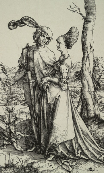 A.Dürer / Nobleman and lady.. / c.1496 à Albrecht Dürer