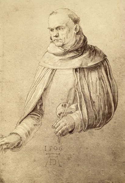 A.Dürer / St. Dominic, drawing à Albrecht Dürer