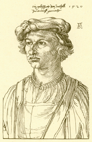 A.Dürer, A Goldsmith from Mecheln /Draw. à Albrecht Dürer