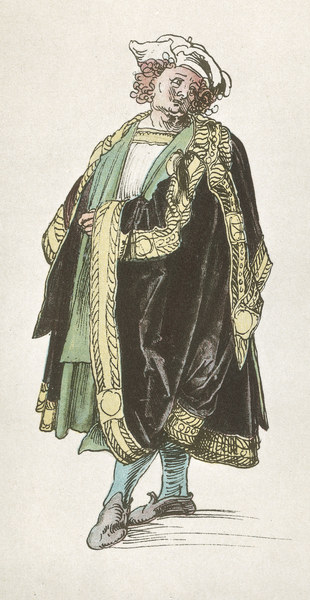 A.Dürer, Design for Court Dress / 1515 à Albrecht Dürer