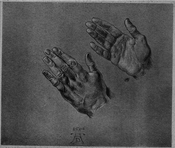 A.Dürer, Hands of the Emperor / Drawing à Albrecht Dürer