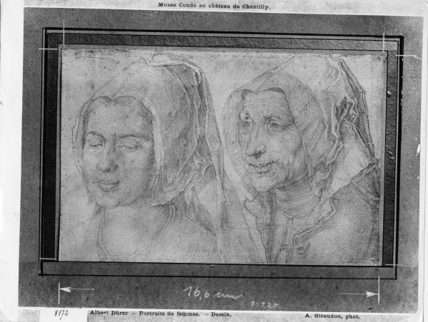 A.Dürer, Old and Young Woman / Drawing à Albrecht Dürer
