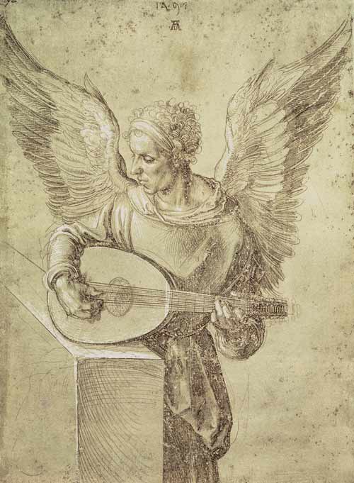 Ange jouant du luth à Albrecht Dürer
