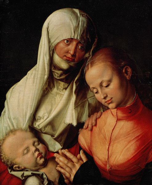 Saint Anne,the Virgin and the infant Jes à Albrecht Dürer
