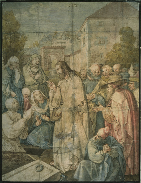 Raising of Lazarus from the Dead à Albrecht Dürer
