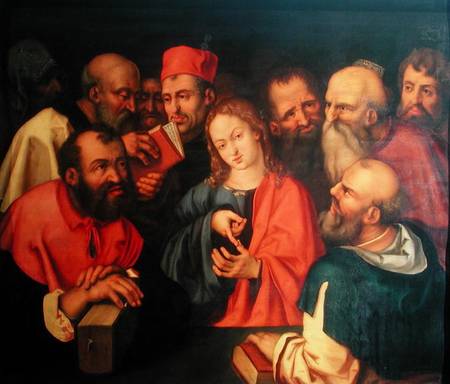 Christ, aged twelve, among the scribes à Albrecht Dürer