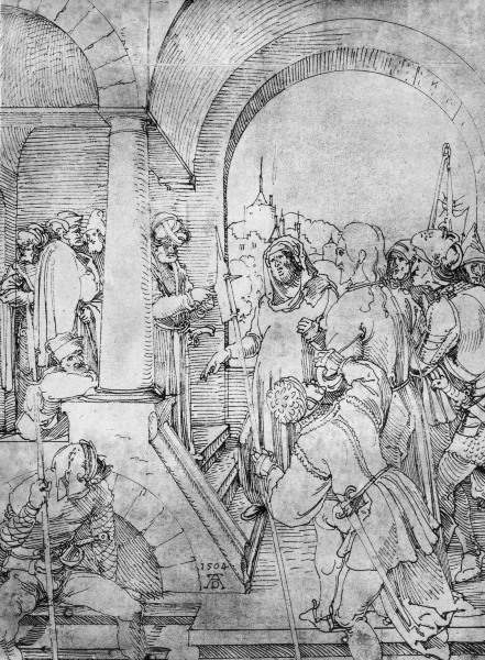 Christ before Pilate / Dürer / 1504 à Albrecht Dürer