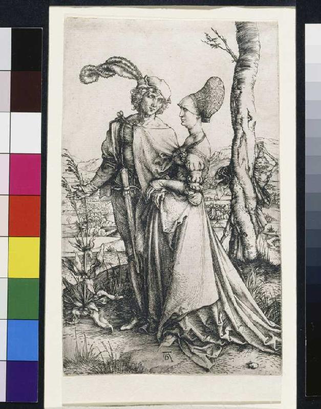 Das Liebespaar und der Tod (Der Spaziergang) à Albrecht Dürer