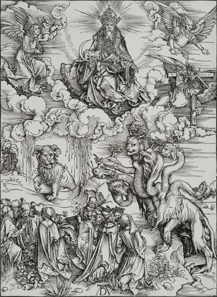 The Beast with Two Horns Like a Lamb à Albrecht Dürer