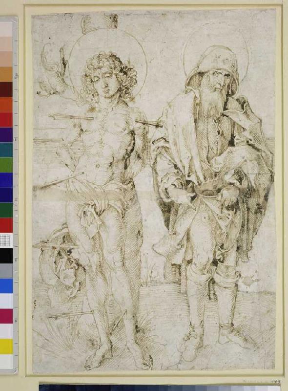 Die Heiligen Sebastian und Rochus. à Albrecht Dürer
