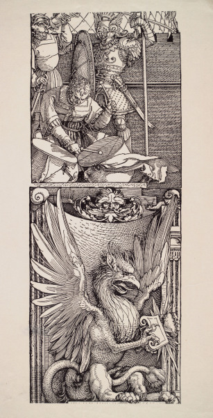 Drummer and Griffin / Dürer / 1515 à Albrecht Dürer