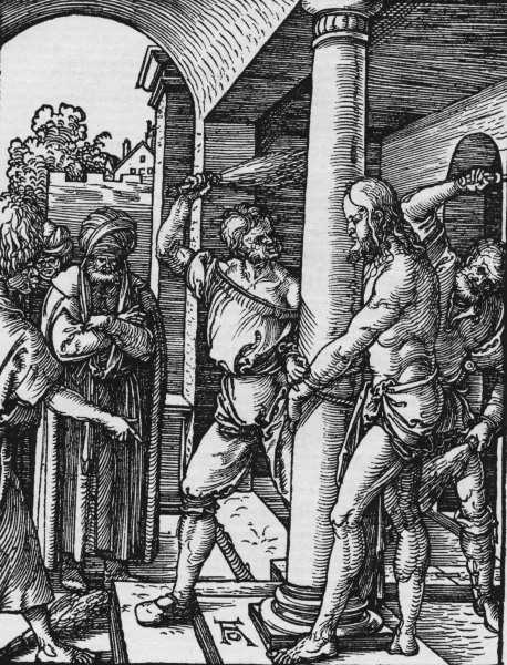 Dürer / Flagellation of Christ. à Albrecht Dürer