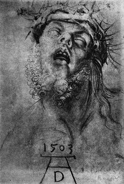 Dürer / Head of the dead Christ à Albrecht Dürer