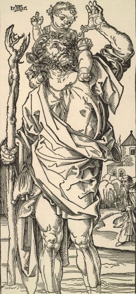 Dürer(?) / St. Christopher à Albrecht Dürer