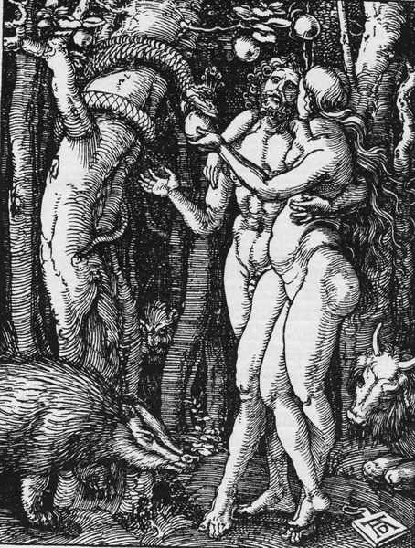Dürer, Adam and Eve / Small Passion à Albrecht Dürer