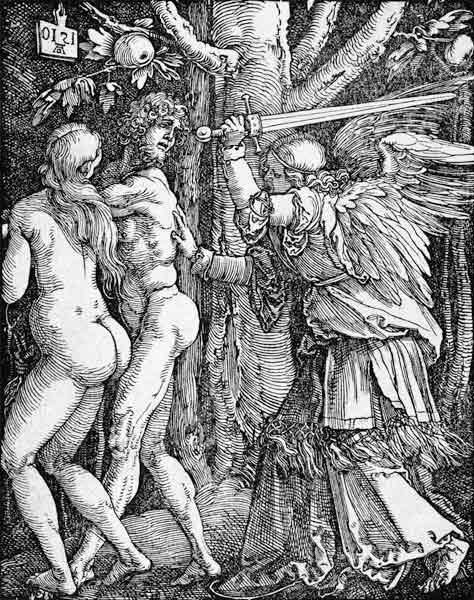 Die Vertreibung aus dem Paradies à Albrecht Dürer