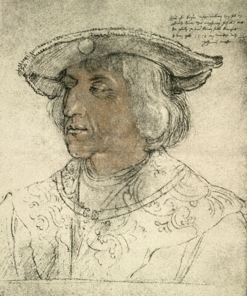 Emperor Maximilian I / Drawing / Dürer à Albrecht Dürer