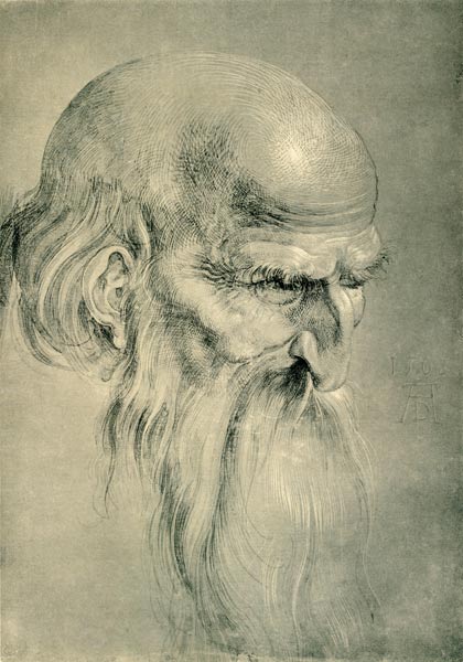 Head of an Apostles / Dürer / 1508 à Albrecht Dürer