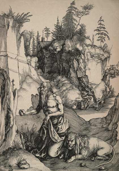 St Hieronymus in the wilderness / Dürer à Albrecht Dürer