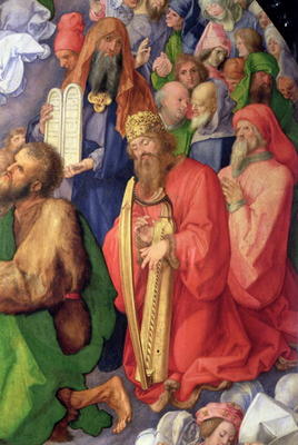 Landauer Altarpiece: King David, 1511 (panel) (detail of 68677) à Albrecht Dürer