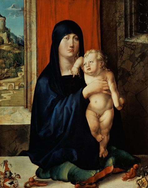 Madonne avec l'enfant à Albrecht Dürer