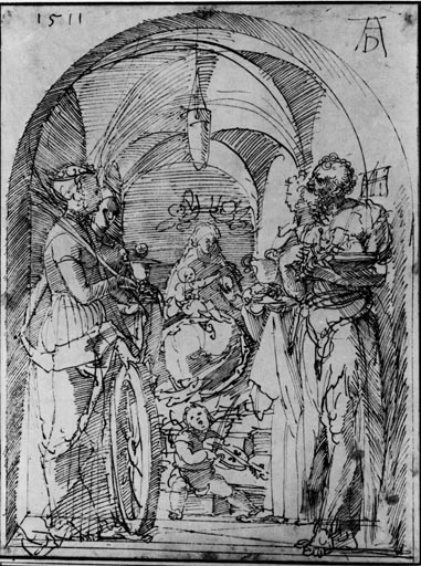 Maria mit Kind und Heiligen à Albrecht Dürer