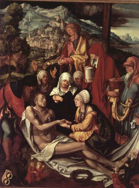 Mourning of the Dead Christ à Albrecht Dürer